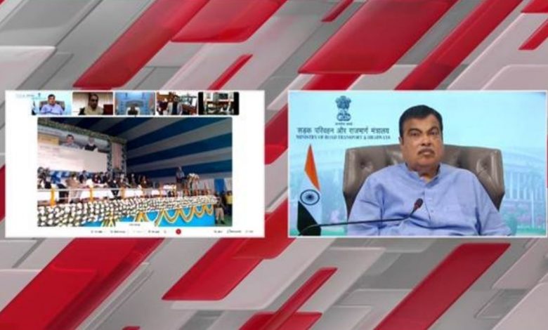 Shri Nitin Gadkari inaugurates 14.5 km long Rail-cum-Road-bridge over Ganga River approach project on NH 333B in Munger, Bihar at a cost of Rs.696 crore