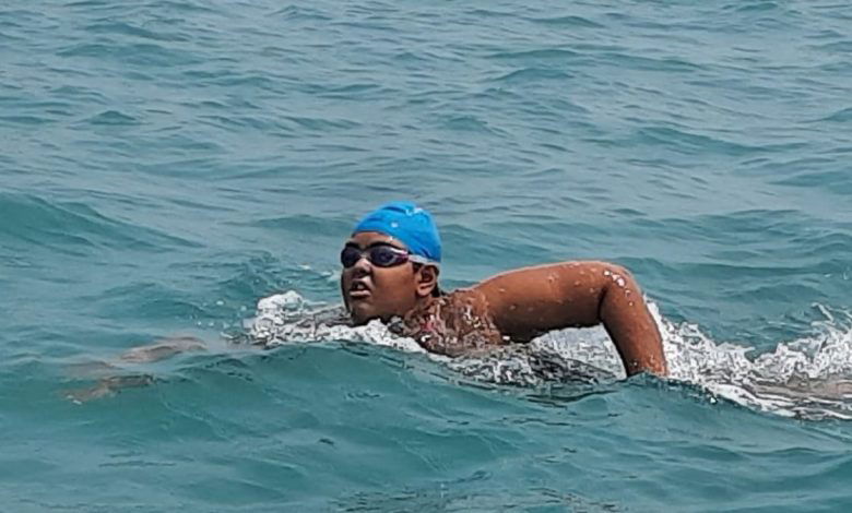 MISS JIYA RAI OF NAVY CHILDREN SCHOOL (MUMBAI) SWIMS ACROSS PALK STRAIT IN RECORD TIME