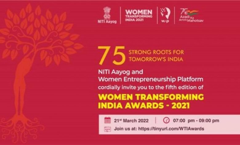 NITI Aayog to Organize 5th Edition of Women Transforming India Awards on 21 March