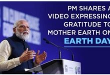 PM shares a video expressing gratitude to mother earth on Earth Day