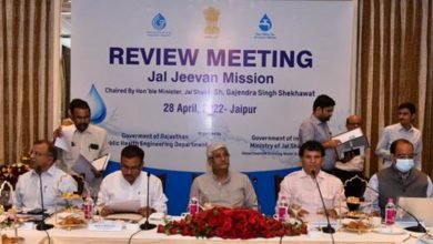 Photo of Union Jal Shakti Minister Reviews Implementation of Jal Jeevan Mission in Rajasthan with 17 MPs & PHED Minister, Officials