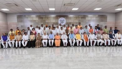 Photo of PM interacts with the Council of Ministers of the Uttar Pradesh government