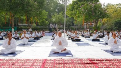 Photo of Raksha Mantri Shri Rajnath Singh attends the International Yoga Day countdown event organised by MoD in New Delhi