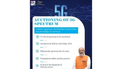 Photo of Cabinet approves Auction of IMT/5G Spectrum