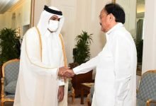 Vice President begins his three-day visit to Qatar; holds delegation-level talks with the Prime Minister of Qatar