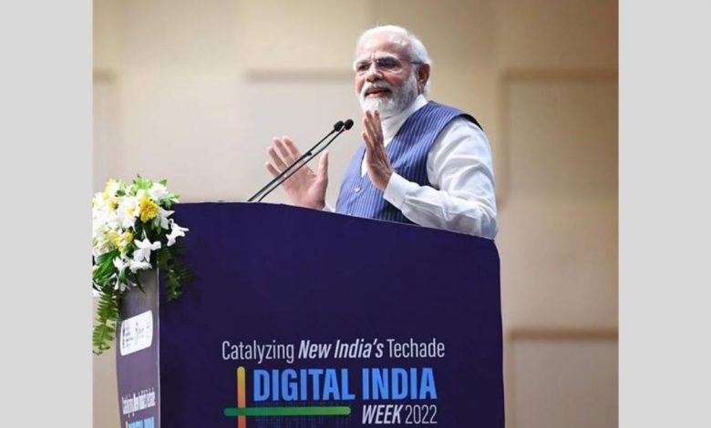 Digital India Week flagged off with Digital Mela and a Bouquet of launches in the august presence of Prime Minister Shri Narendra Modi