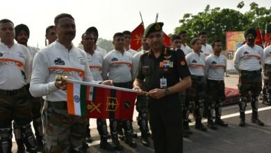 KARGIL WAR COMMEMORATIVE MOTORCYCLE EXPEDITION TO DRAS (LADAKH) FLAGGED OFF FROM NEW DELHI
