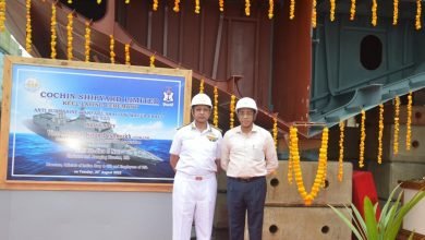 Keel laid for the first warship of the ASW SWC Project being constructed at CSL, Kochi