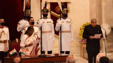 Photo of Shri Jagdeep Dhankhar sworn in as the 14th Vice President of India and Chairman of Rajya Sabha