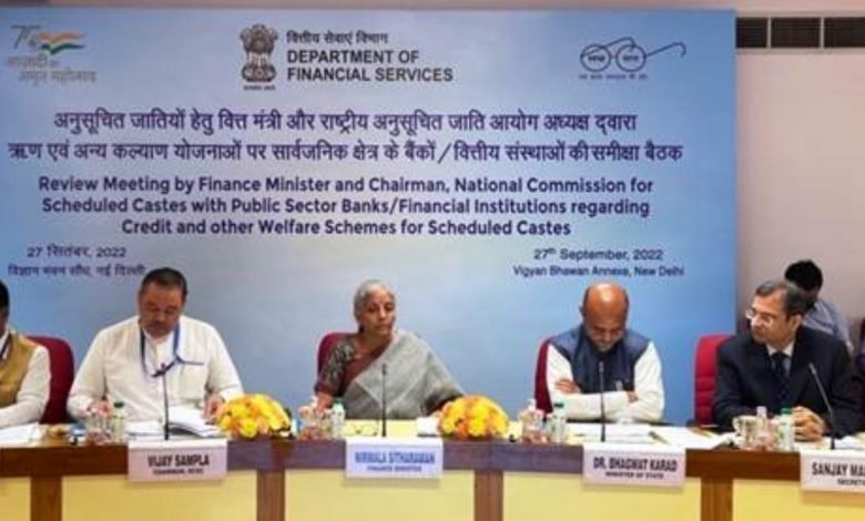 Finance Minister Smt. Nirmala Sitharaman chairs performance review of Credit and other Welfare Schemes for Scheduled Castes in Public Sector Banks