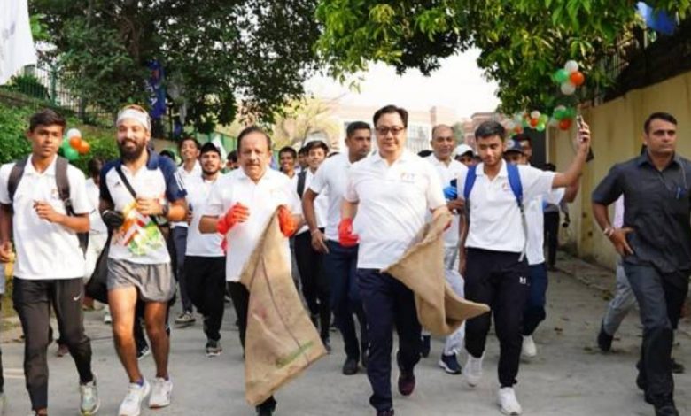 Shri Kiren Rijiju, Shri Anurag Singh Thakur launch Fit India Freedom Run 3.0 on Gandhi Jayanti