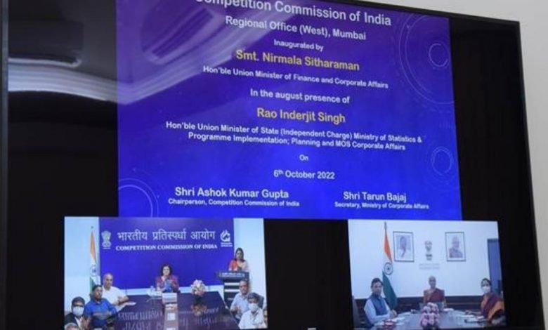 Union Minister for Finance and Corporate Affairs Smt. Nirmala Sitharaman inaugurates Competition Commission of India’s Regional Office (West) in Mumbai