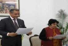 Mrs Preeti Sudan, a former IAS officer takes the Oath of Office and Secrecy as a Member, of UPSC