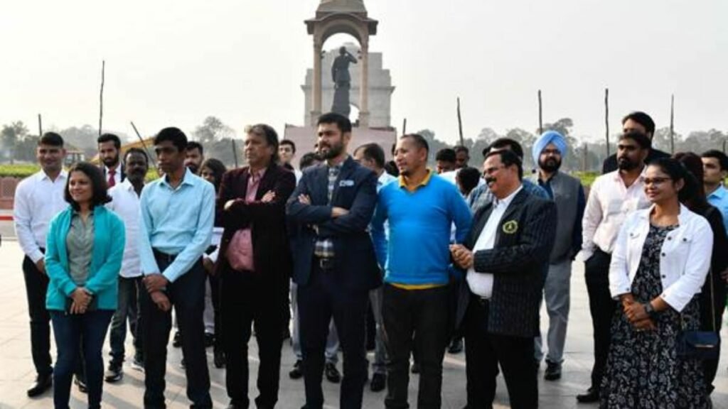 National Sports Awardees pay tribute to fallen heroes at Delhi’s National War Memorial