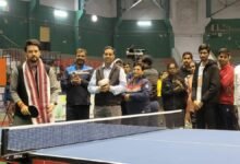 Shri Anurag Thakur inaugurates a friendly Table Tennis match in Kashi Tamil Sangamam