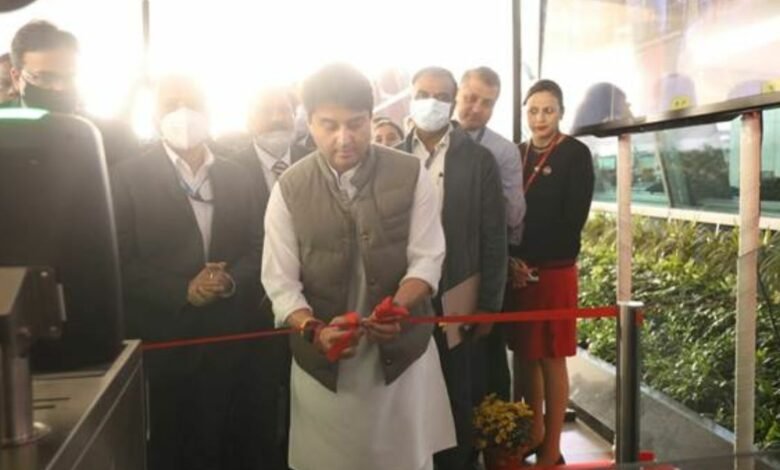 Union Minister for Civil Aviation Shri Jyotiraditya Scindia Launches Digi Yatra for Three Airports in The Country