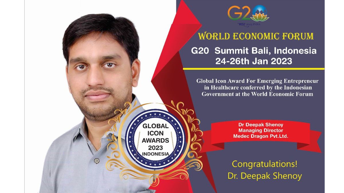 Medec Dragon Chief Prof. Dr Deepak Shenoy conferred with Global Icon