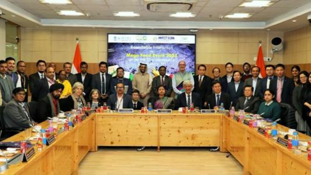 Roundtable of Secretary, FPI, Smt. Anita Praveen with Embassies and High Commissions in India on the activities related to the Mega Food Event 2023