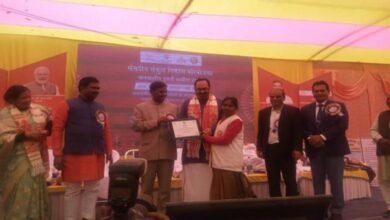 Shri Rajeev Chandrasekhar felicitates 200 tribal women who successfully completed their training under the Grameen Udyami Program in Jharkhand