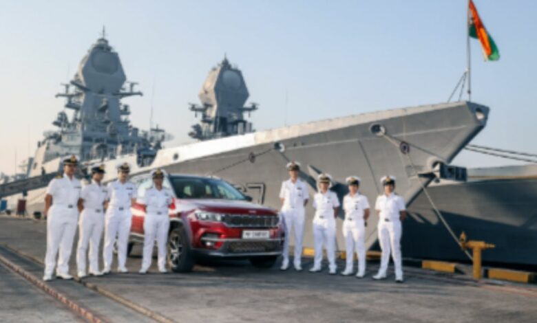 INDIAN NAVY ALL WOMEN CAR RALLY CELEBRATING NARI SHAKTI -SHE's UNSTOPPABLE