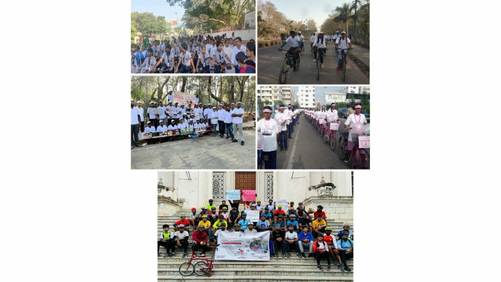 Union Health Ministry organises “Cycle for Health” rally at Lady Hardinge Medical College