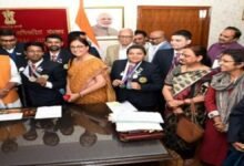 Minister of Social Justice and Empowerment felicitates Abilympics winners of Team India