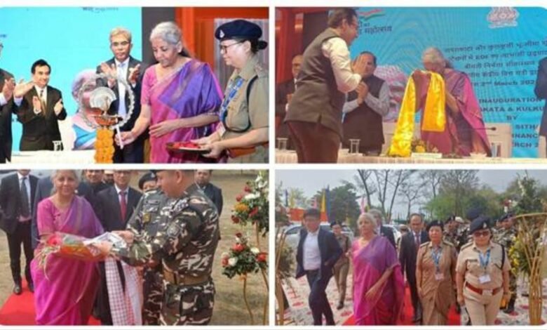 Smt. Nirmala Sitharaman virtually inaugurates ICES at 2 new Land Customs Stations, Nagarakata and Kulkuli in West Bengal