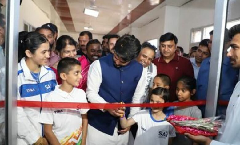 Shri Anurag Singh Thakur Inaugurates Badminton court mats, Judo hall and Boxing hall at NCOE Hamirpur