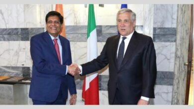 Shri Piyush Goyal meets Italy's Deputy Prime Minister and Foreign Minister Mr Antonio Tajani