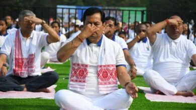 Thousands participate in the Yoga Mahotsav in Dibrugarh