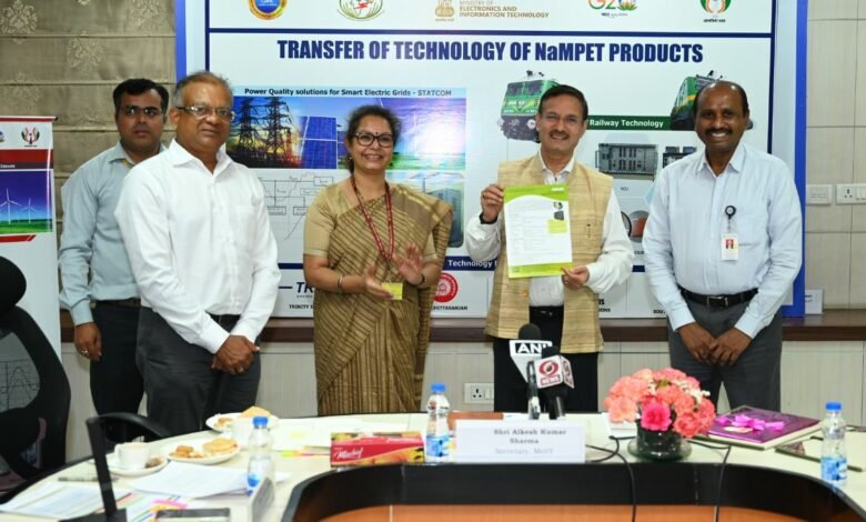 C-DAC Transfer of Technology of Power quality solution for Grid and Electronics Solutions for Railways