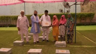 Gram Vikas Yojana Distribution program organised under Chairman KVIC in Hapur, Uttar Pradesh