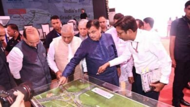 Shri Nitin Gadkari says the country's first elevated 8-lane access control Dwarka Expressway of 29.6 km length being built at a cost of Rs 9000 crore