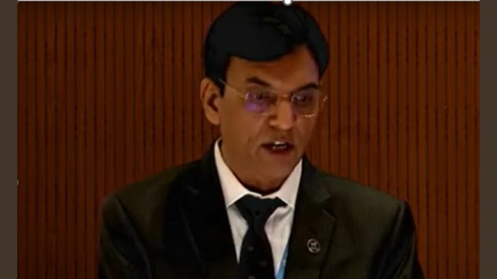 Dr Mansukh Mandaviya addresses the 76th World Health Assembly