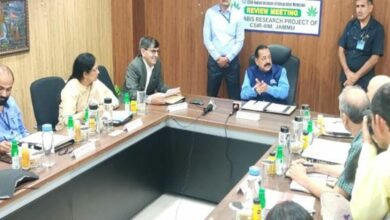 Dr Jitendra Singh chairs the review meeting of the Cannabis Research Project of CSIR-IIIM at Jammu