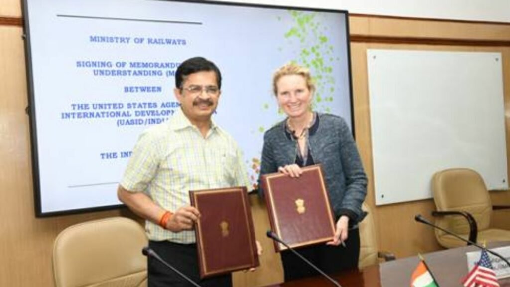 Indian Railways signed MoU with United States Agency for International Development/India (USAID/India)