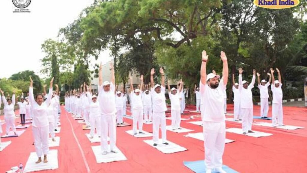 'Khadi Yoga Mat' launched on International Yoga Day