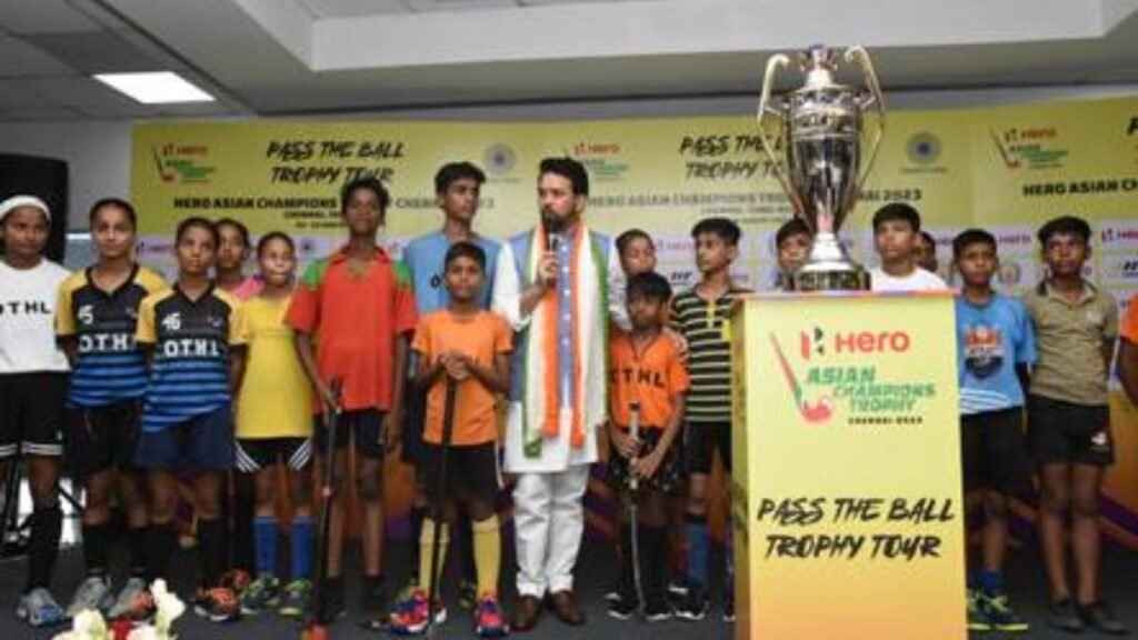 Shri Anurag Singh Thakur unveils trophy for Hero Asian Champions Trophy 2023