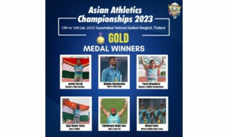 PM congratulates the Indian contingent on winning 27 medals at the 25th Asian Athletics Championship 2023