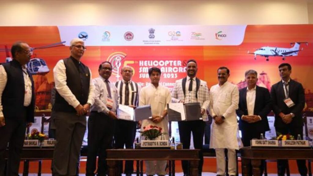 Shri Jyotiraditya M Scindia inaugurates Heli Summit 2023 and UDAN 5.2 in Khajuraho