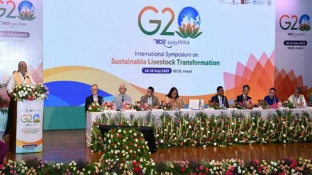 Shri Parshottam Rupala inaugurates International Symposium on Sustainable Livestock Transformation under the Agriculture Working Group of G20 at NDDB Anand