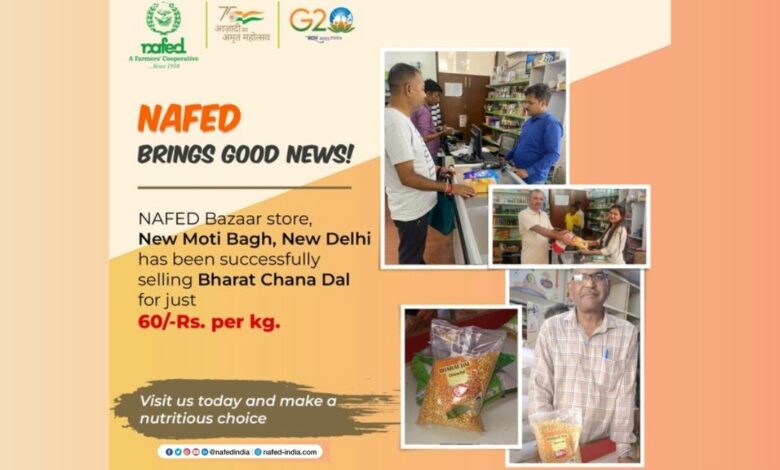 Centre launches sale of chana dal as ‘Bharat Dal’ in retail packs of Rs.60 per kg and Rs.55 per kg for a 30 kg pack