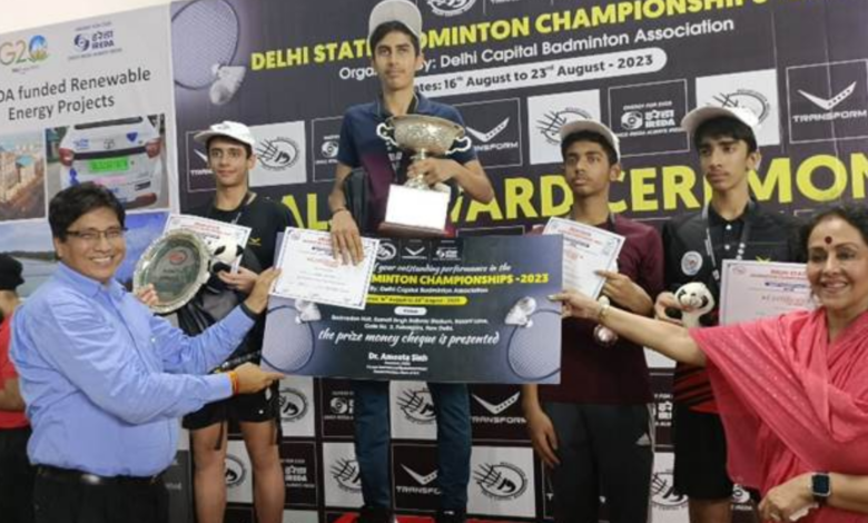 IREDA honours winners of Delhi State Badminton Championships 2023