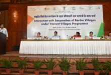 Ms V. Vidyavathi holds interactive sessions with sarpanches of villages covered under the Vibrant Villages Programme