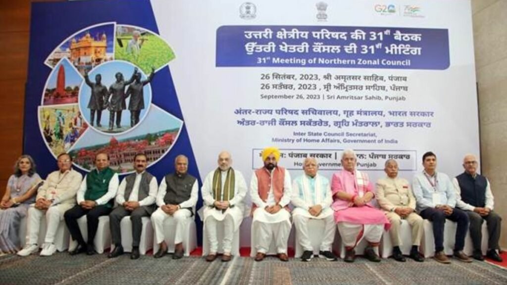 Shri Amit Shah chairs the 31st meeting of the Northern Zonal Council at Amritsar in Punjab