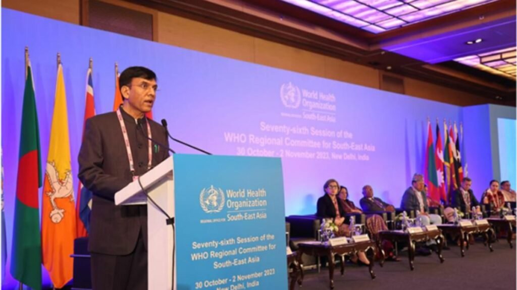 Union Health Minister, Dr Mandaviya addresses 76th session of the WHO Regional Committee for South-East Asia