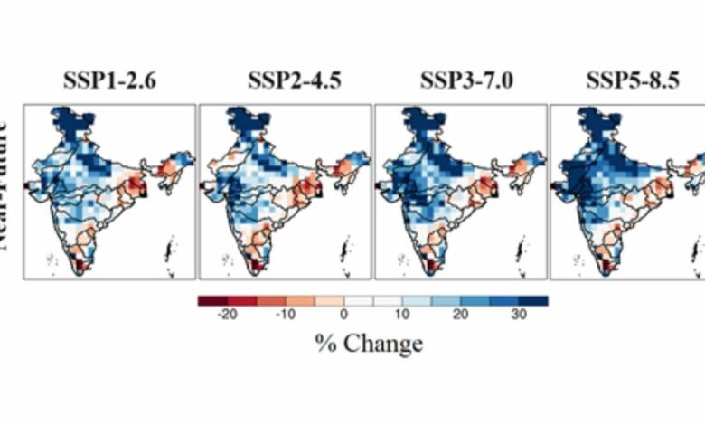 Hydroclimate extremes will be more intensified in near-future over the Indian River Basins (IRBs)