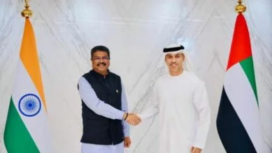 Shri Dharmendra Pradhan meets UAE Education Minister H.E. Dr Ahmad Al Falasi in Abu Dhabi