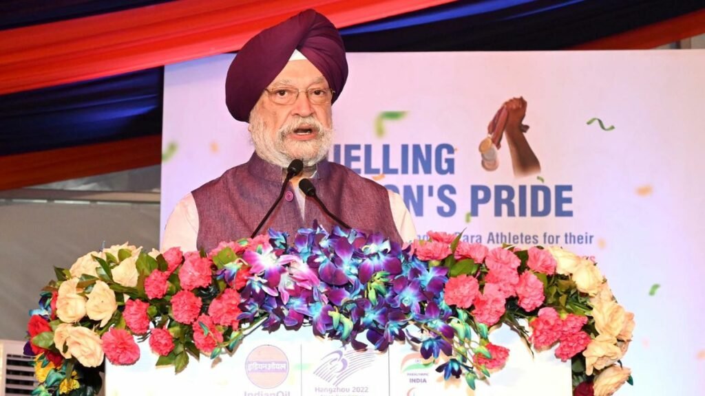 Union Minister Hardeep S Puri congratulates para-athletes for their Stellar Performance at the 4th Asian Para Games