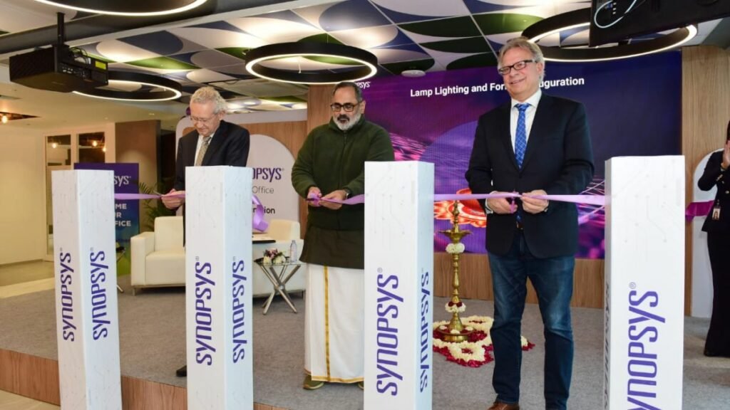 Union Minister Rajeev Chandrasekhar Inaugurates Synopsys’ Chip Design Centre in Noida